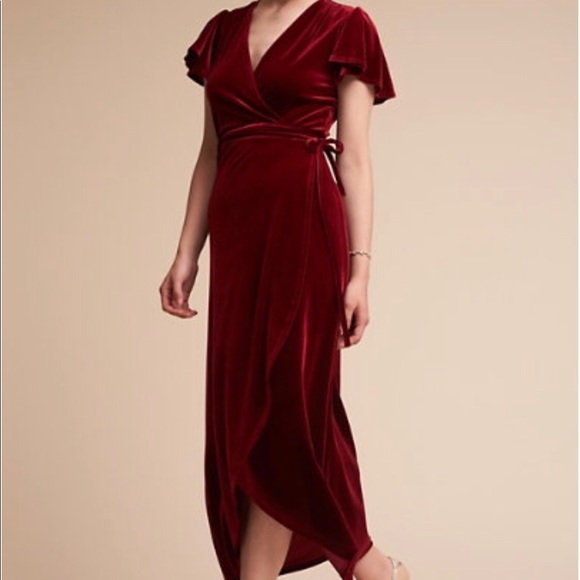 bhldn thrive velvet dress